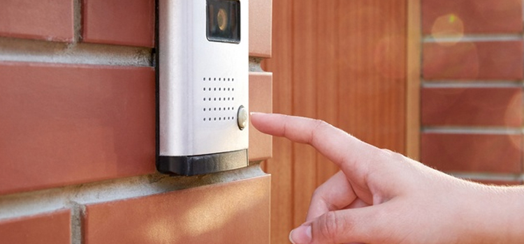 apartment door buzzer installation in Wilton